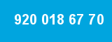 920 018 67 70 920 018 67 70